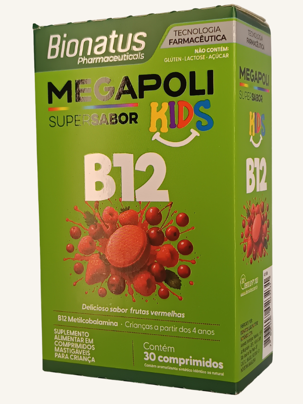 Megapoli B12 Kids – Suplemento Mastigável Infantil