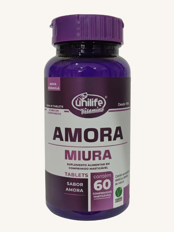 AMORA MIÚRA COMPRIMIDO MASTIGÁVEL SABOR AMORA