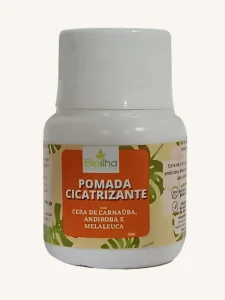 POMADA CICATRIZANTE CERA DE CARNAÚBA ANDIROBA E MELALEUCA