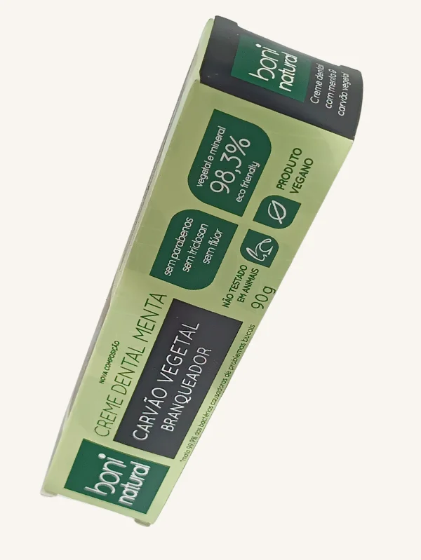 CREME DENTAL MENTA CARVÃO VEGETAL BRANQUEADOR
