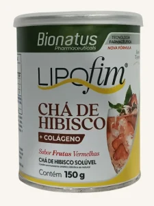 CHÁ DE HIBISCO COLÁGENO SABOR FRUTAS VERMELHAS