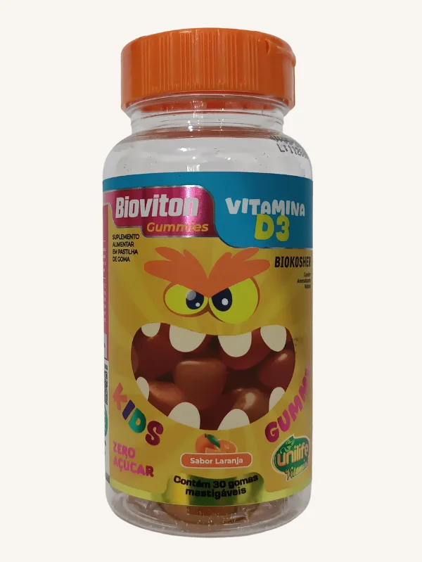 GUMMY VITAMINA D3 KIDS SABOR LARANJA