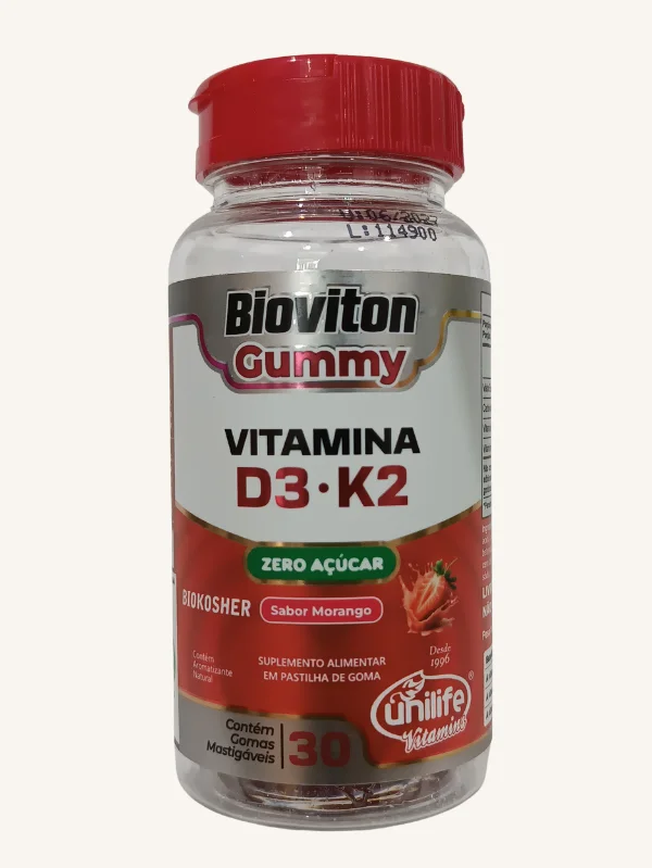 GUMMY VIT D3+K2 SABOR MORANGO