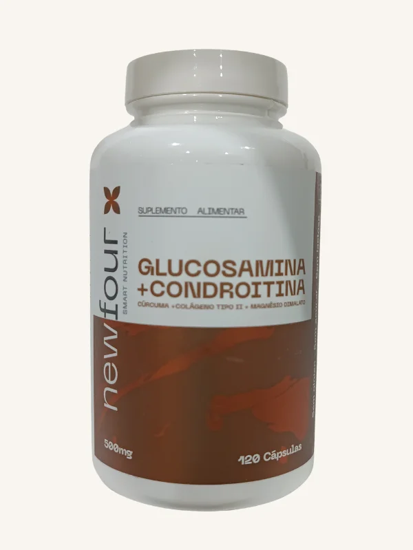 GLUCOSAMINA + CONDROITINA (CÚRCUMA + COLÁGENO TIPO 2 + MAGNÉSIO DIMALATO) 500MG