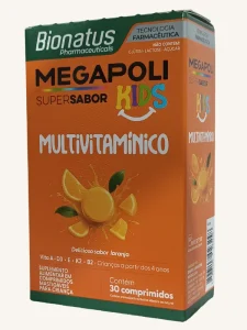 MEGAPOLI KIDS MULTIVITAMÍNICO MASTIG. LARANJA