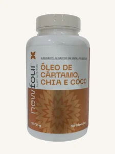ÓLEO DE CÁRTAMO, CHIA E COCO